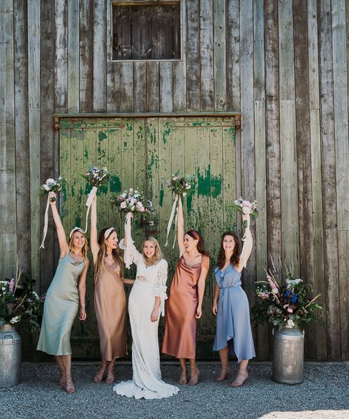 Different Coloured Bridesmaid Dresses