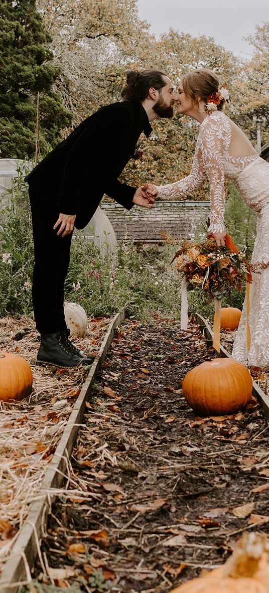 Pumpkin patch wedding at Wyresdale Park