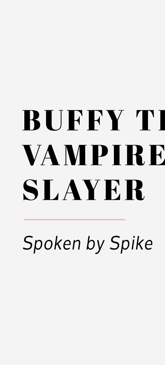 Buffy The Vampire Slayer Wedding Reading