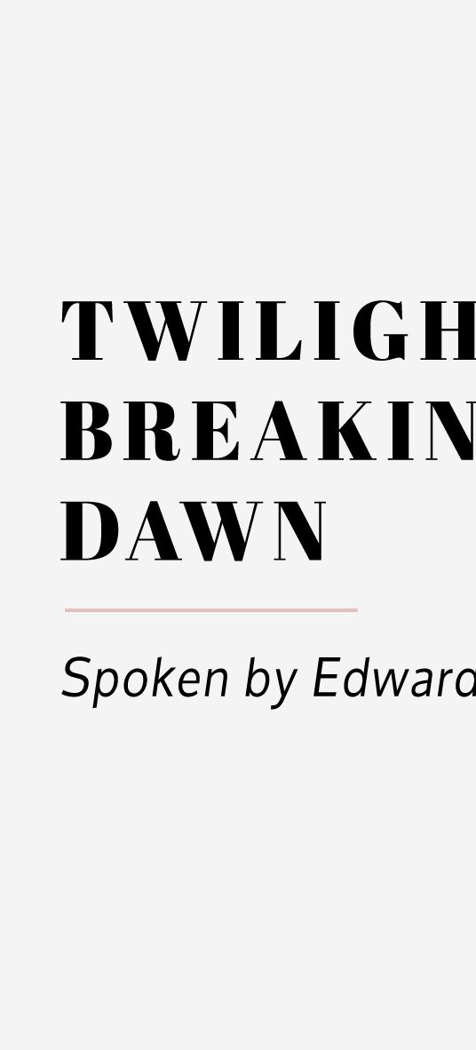 Twilight Edward wedding speech wedding reading 