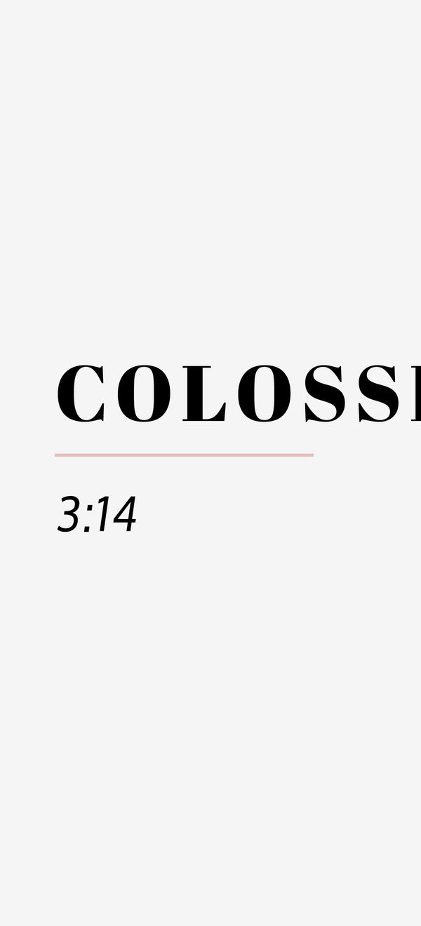 colossians 3 14