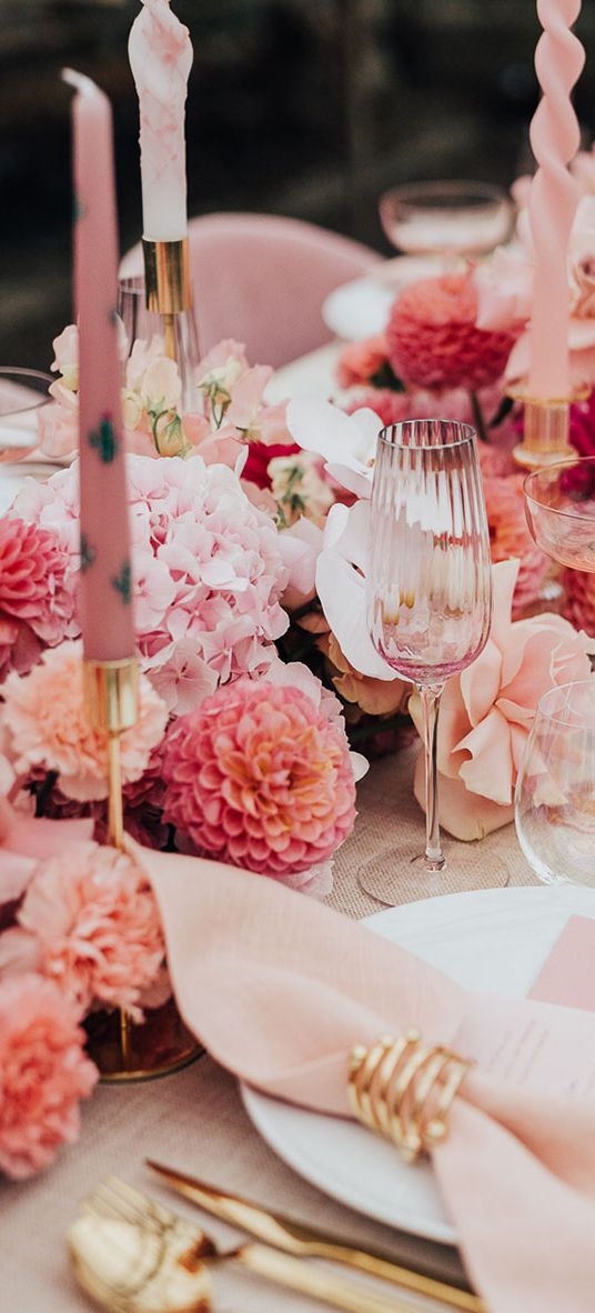 pink wedding theme