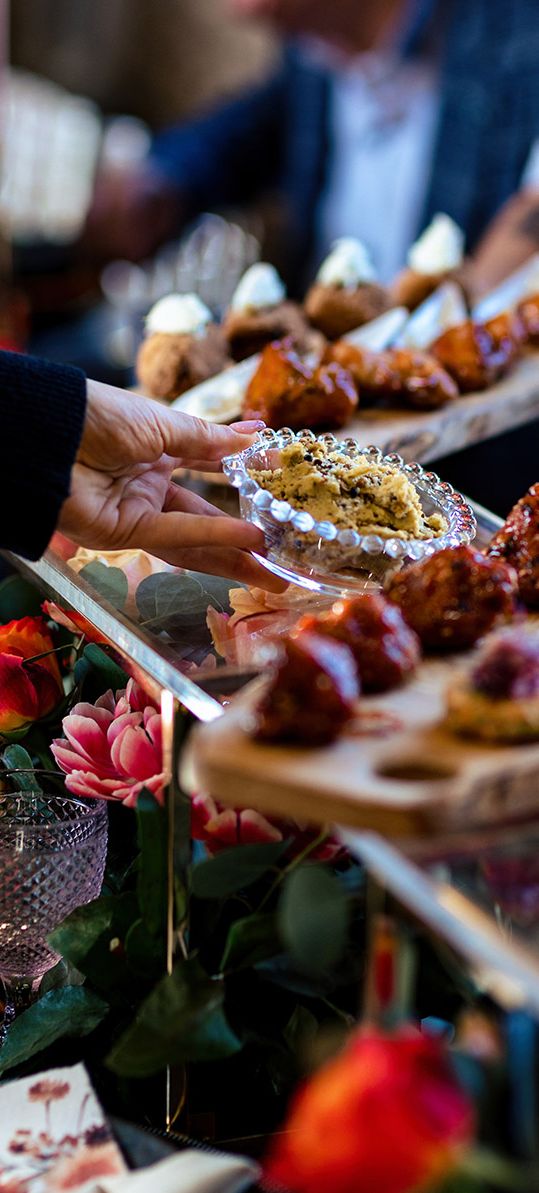 Wedding breakfast serving platter with Taste Caterer.