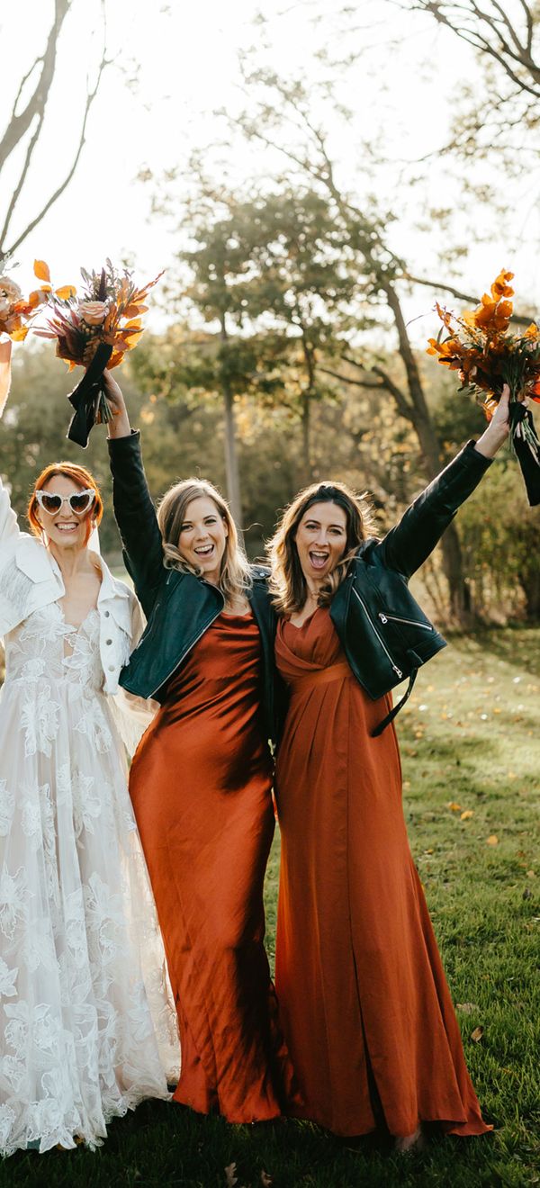 burnt orange wedding flowers1