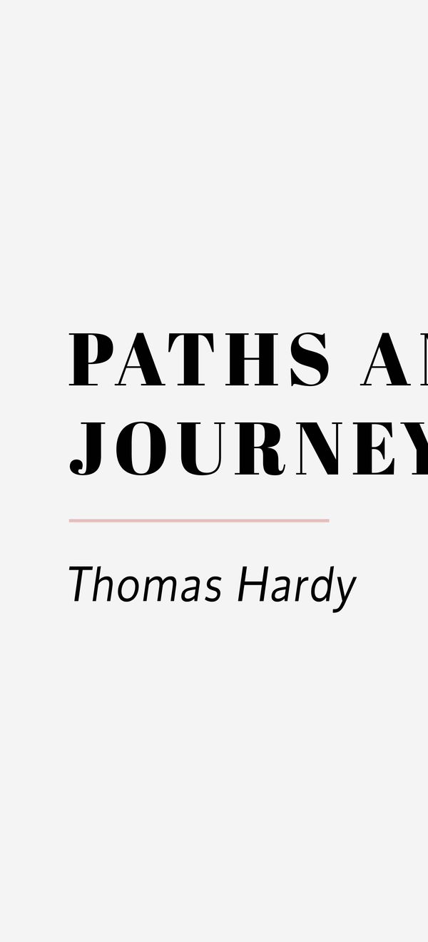 Cover 9 Paths and Journeys by Thomas Hardy