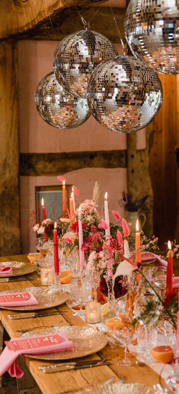 how to include disco ball wedding decor into your day