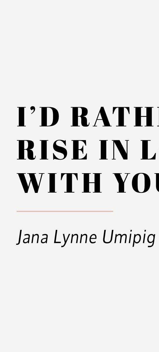 I'd rather rise in love with you feminist wedding reading