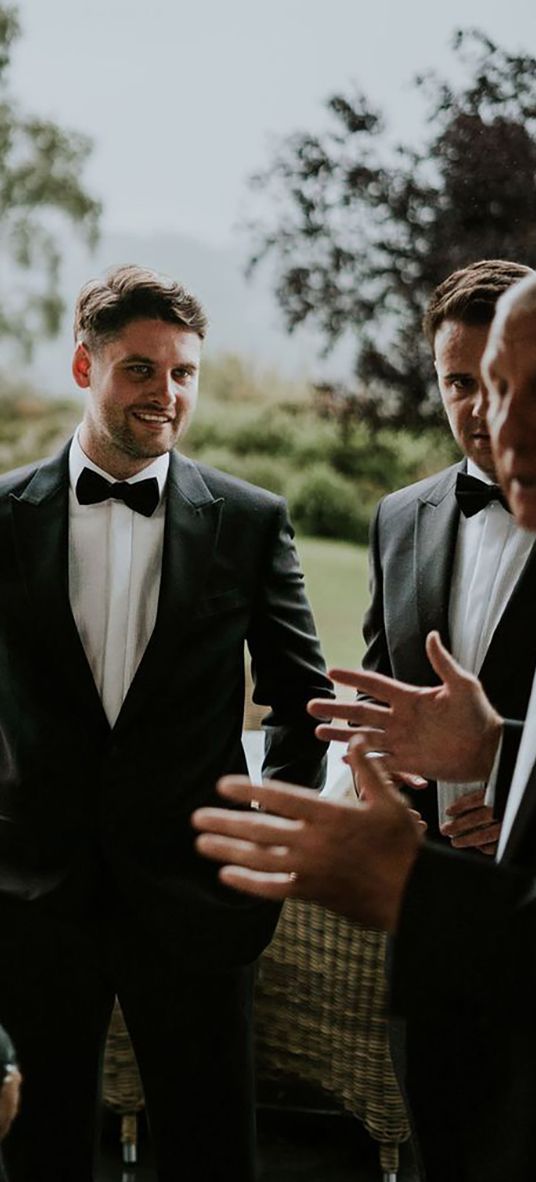 groom in black tuxedo ben barron photography