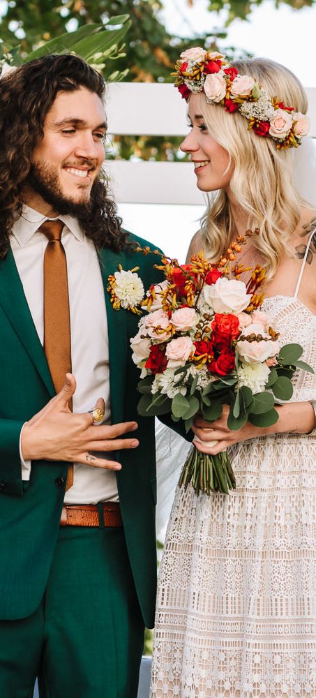 Green Wedding Suit