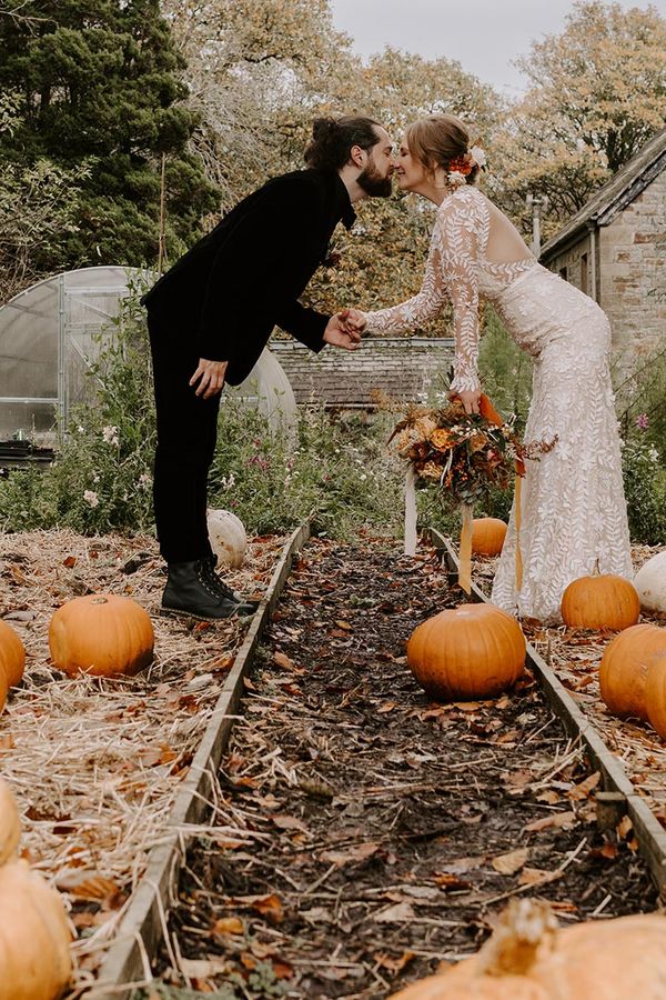 Pumpkin patch wedding at Wyresdale Park