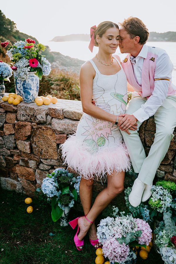 At home weekend wedding in Jersey