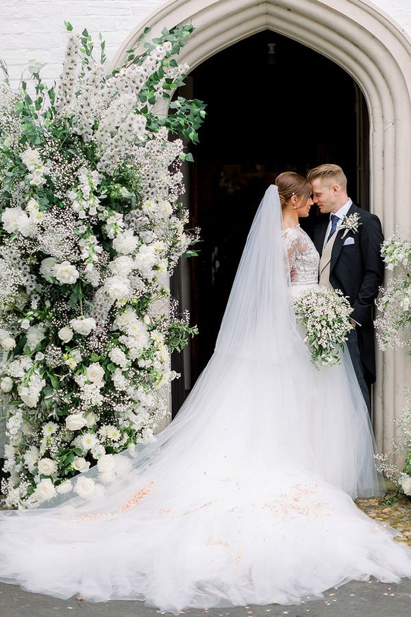 Bride and groom at Iscoyd Park for weddings under 50k