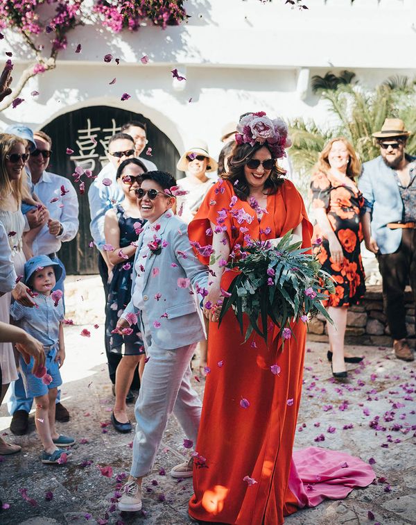 LGBTQI+ wedding inspiration with real bisexual, transgender and non binary couples