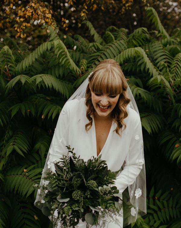 green foliage wedding bouquet