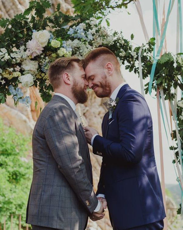 colourful wedding