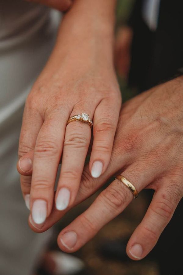 plain gold wedding band for groom men's engagement rings