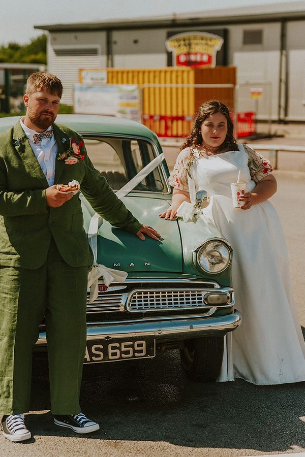 jaime lea and george at home wedding 