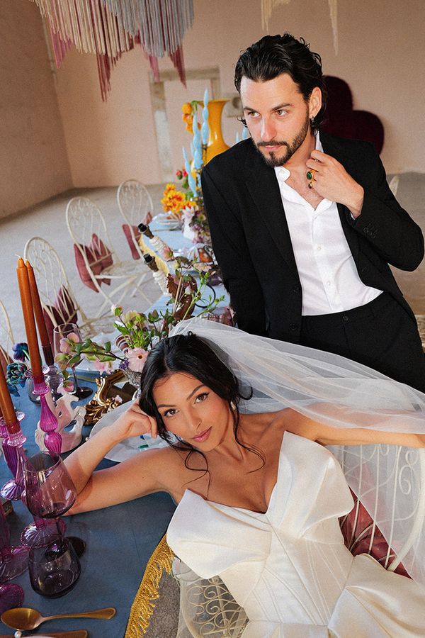 Eclectic Nuptials: Maximalist Editorial Shoot in a Private Istrian Village