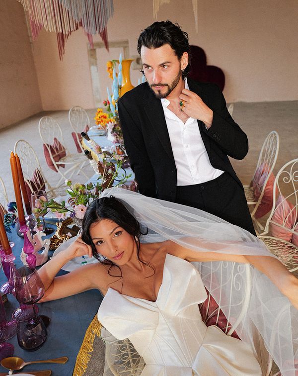 Eclectic Nuptials: Maximalist Editorial Shoot in a Private Istrian Village