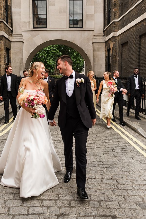 Lucy & Ben's Fruit-Filled Summer Wedding at The Fitzrovia Chapel