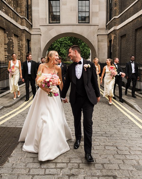 Lucy & Ben's Fruit-Filled Summer Wedding at The Fitzrovia Chapel