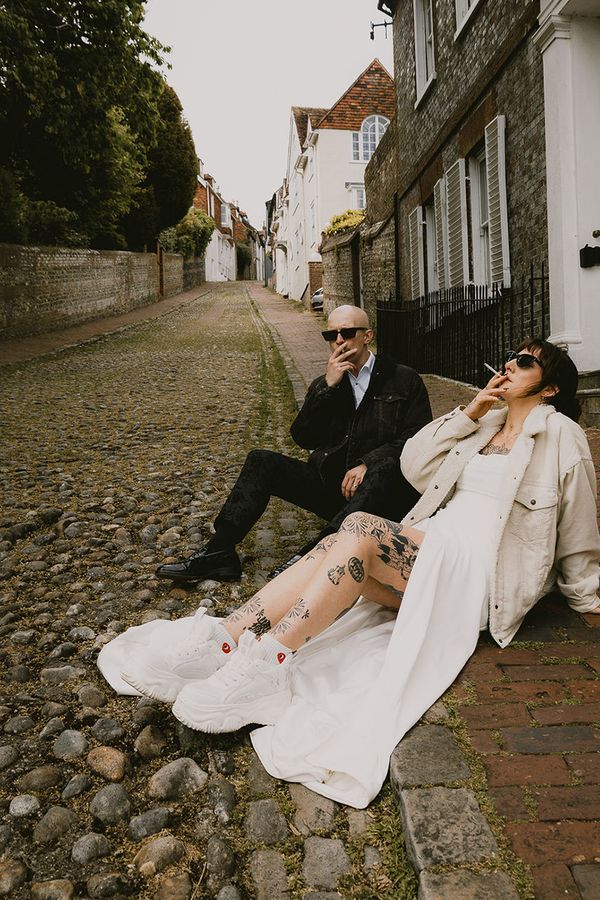 Nicola & Mikey's Tokyo-Inspired Lewes Elopement 