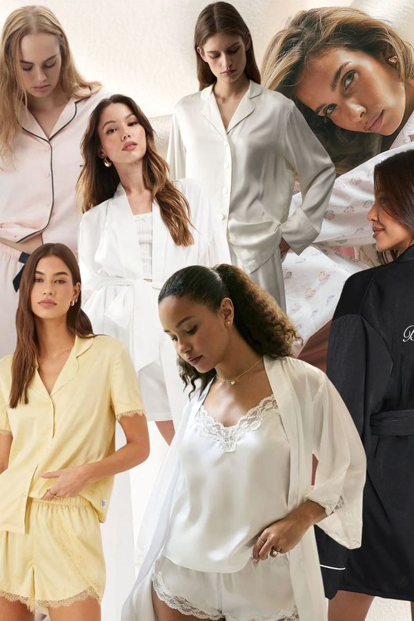 A collection of the best bridal party robes and pyjamas for brides and bridesmaids
