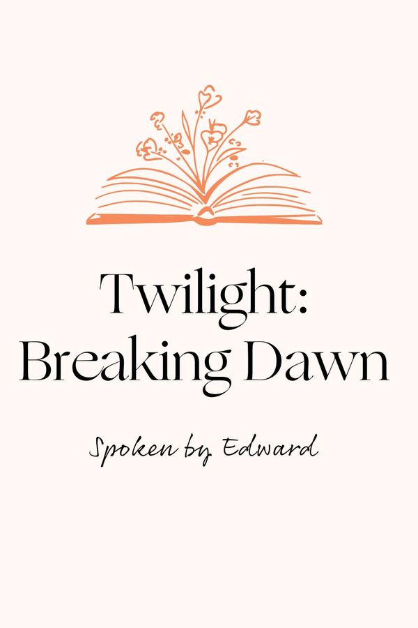 Twilight Edward wedding speech wedding reading 