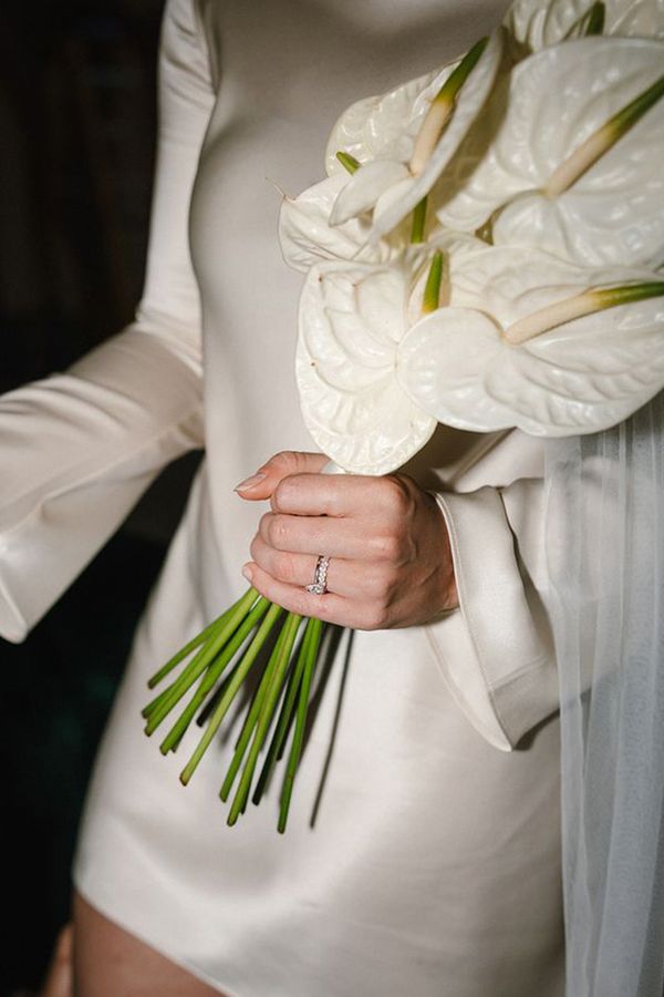 white anthurium bouquet Valentine's Day proposal ideas