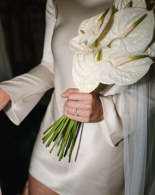 white anthurium bouquet Valentine's Day proposal ideas