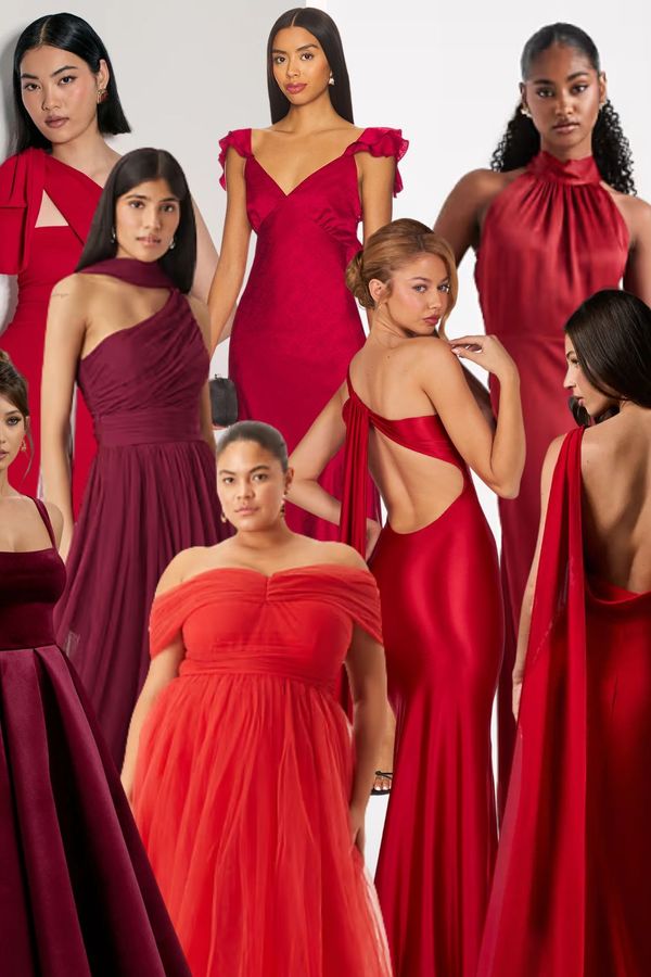 Edit of the best red bridesmaid dresses in various shades and styles