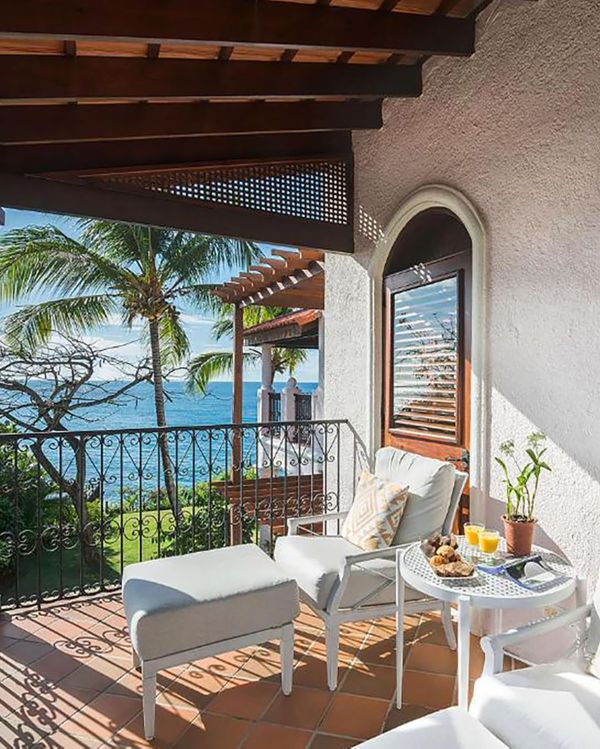 Terrace balcony with sea view in Cap Maison Resort & Spa, St. Lucia