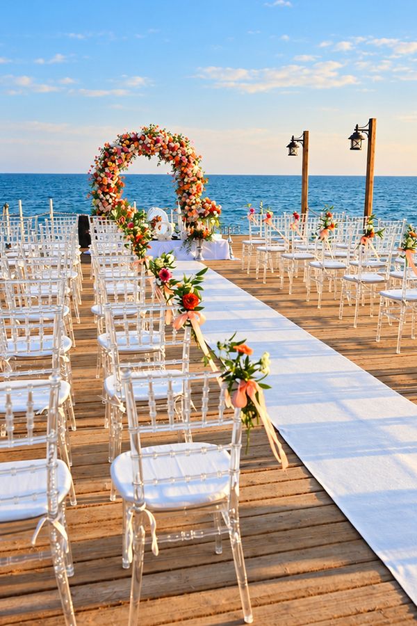 Antalya Destination Wedding Ceremony Setup by RamaRossi