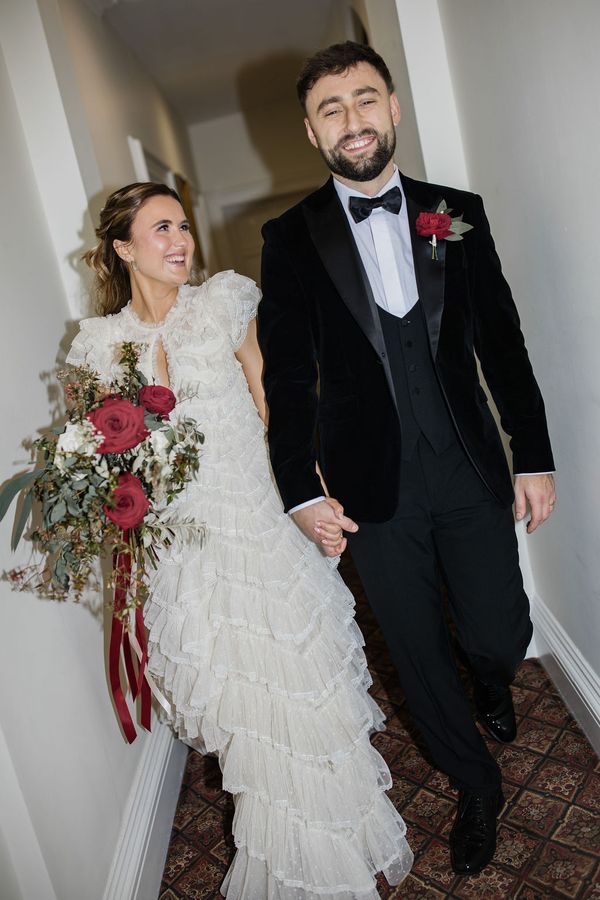 Evening timeless, and natural portrait of Bride and Groom