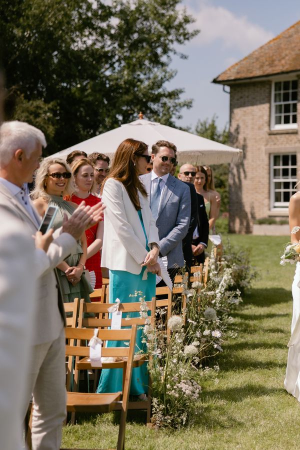 Outdoor Ceremony in Kingshill Farmhouse Garden, by Elena Popa 