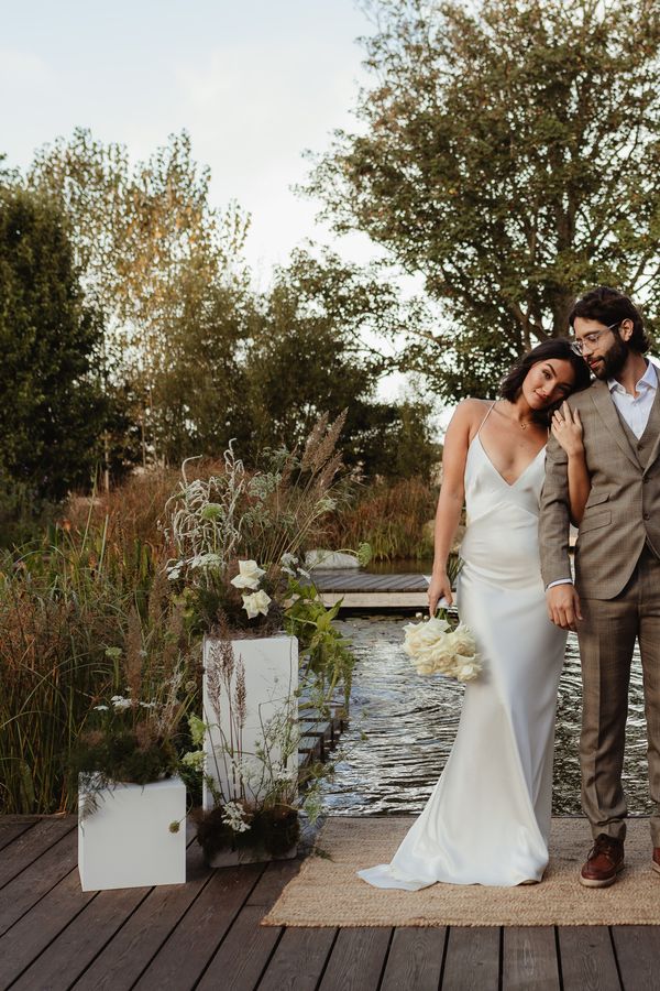 Intimate wedding ceremony. Credit Kloe May Photography