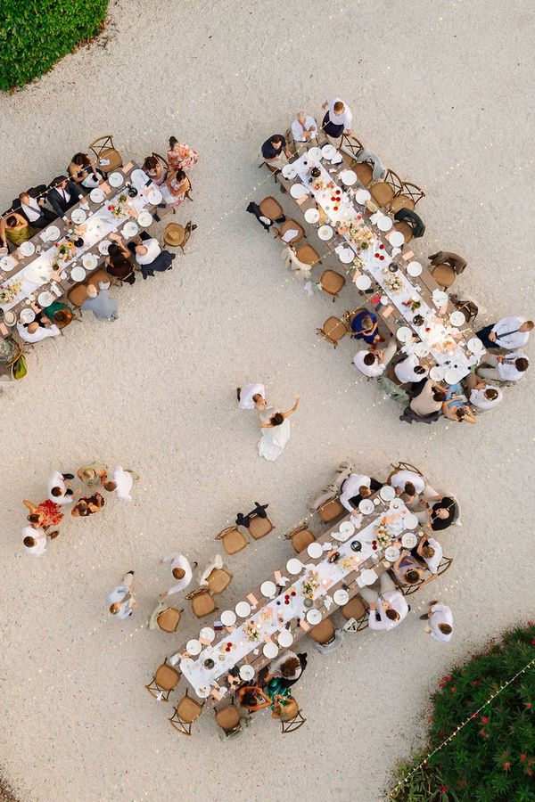 Over courtyard dining tables at Manoir de Beaulieu, by Ingrid Tjernstrom