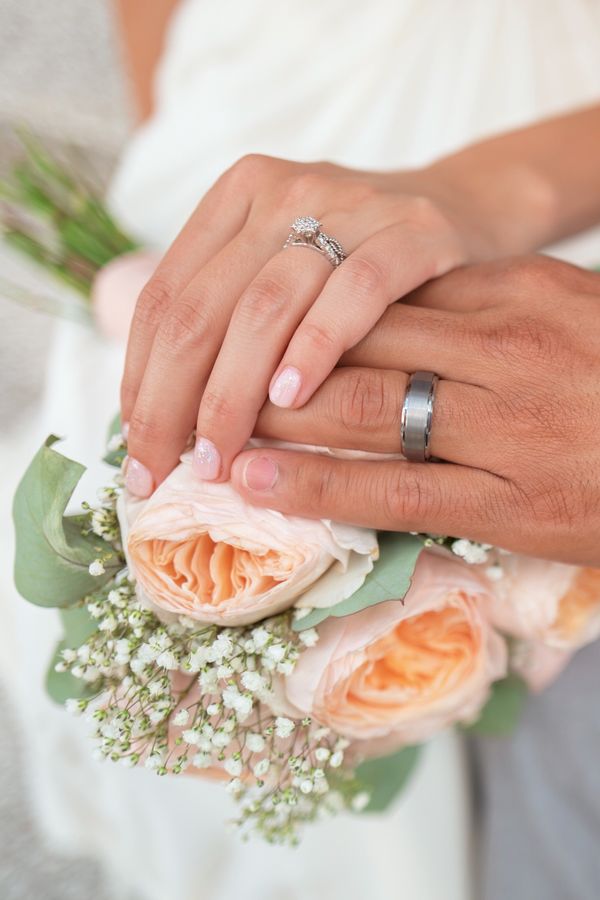 Photo of couples hands