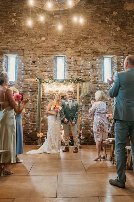 Wedding Ceremony in the barn 