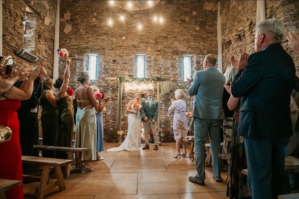 Wedding Ceremony in the barn