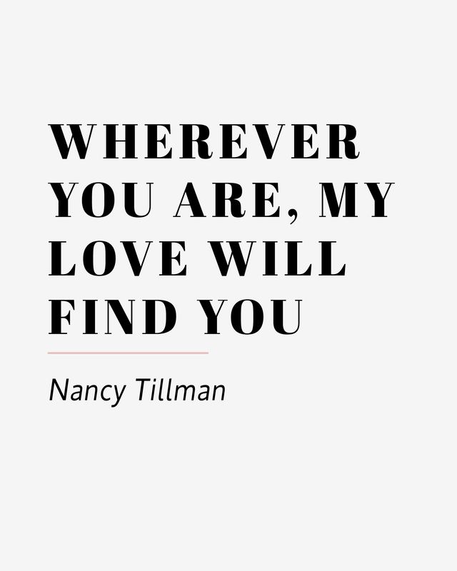 Wedding reading of 'wherever you are my love will find you'