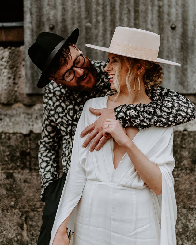 Wedding Jumpsuit With Cape