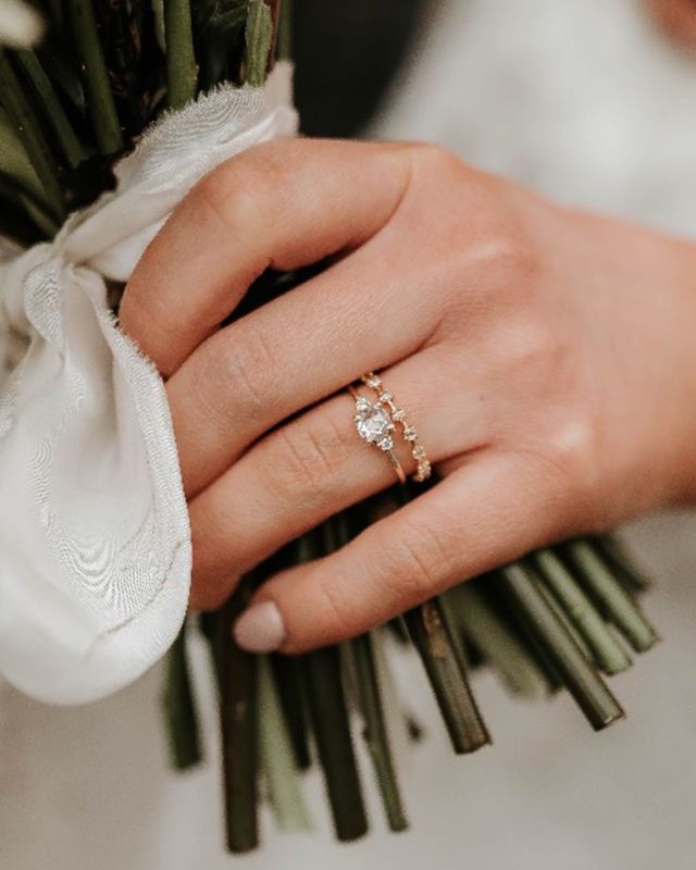 stacked wedding rings