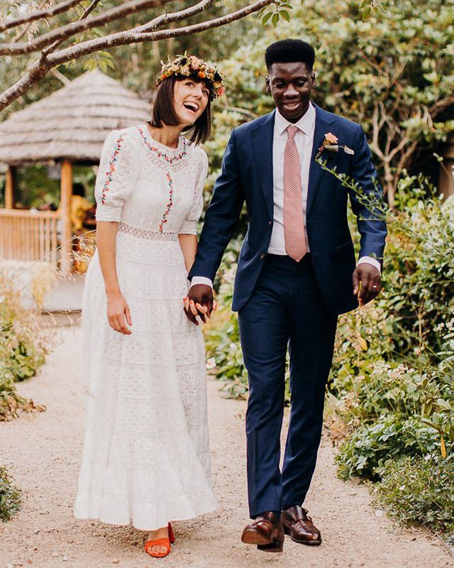 Broderie Anglaise Wedding Dress