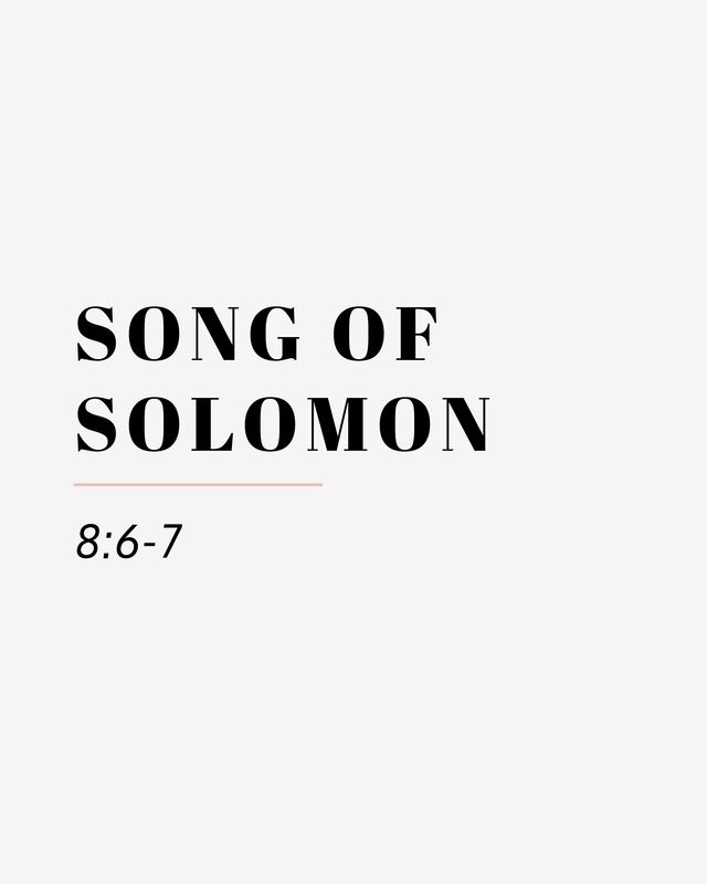 song of solomon 8 6 7