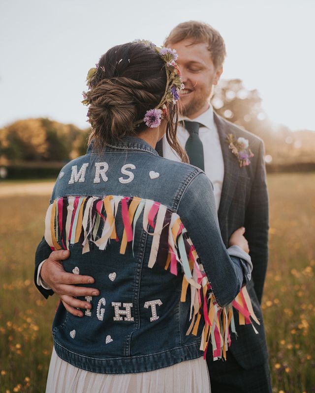 Bridal denim jacket ideas and inspiration with 32 ideas!
