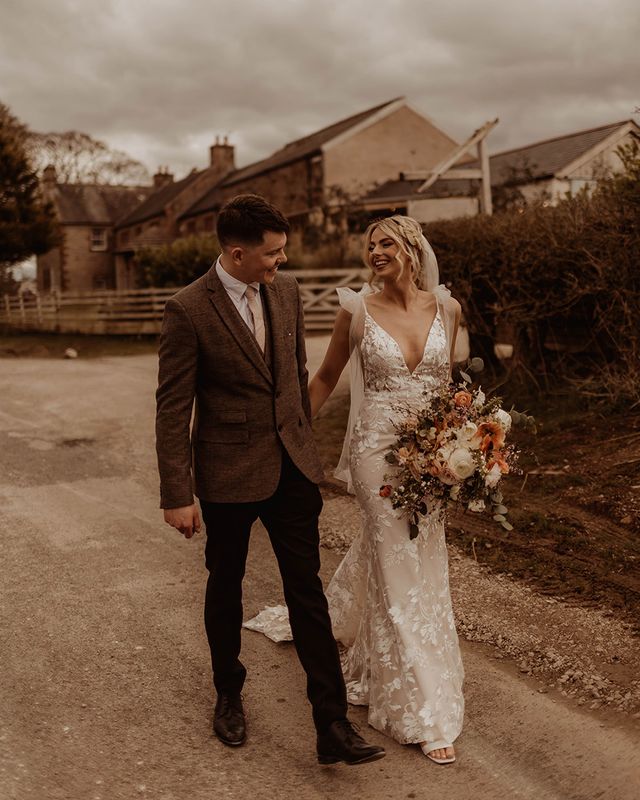 rustic eden barn wedding with lace Made With Love Bridal wedding dress