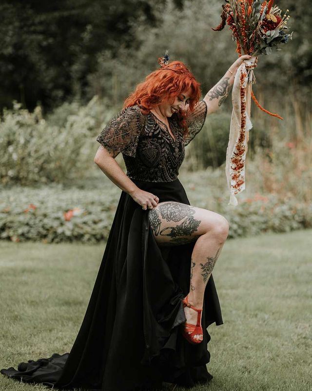 black dress for wedding