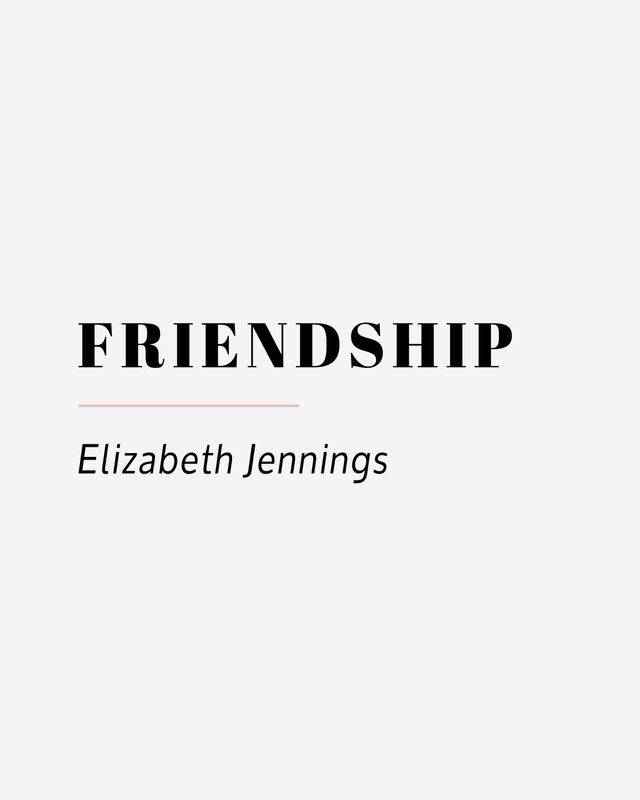 Cover 14 Friendship by Elizabeth Jennings