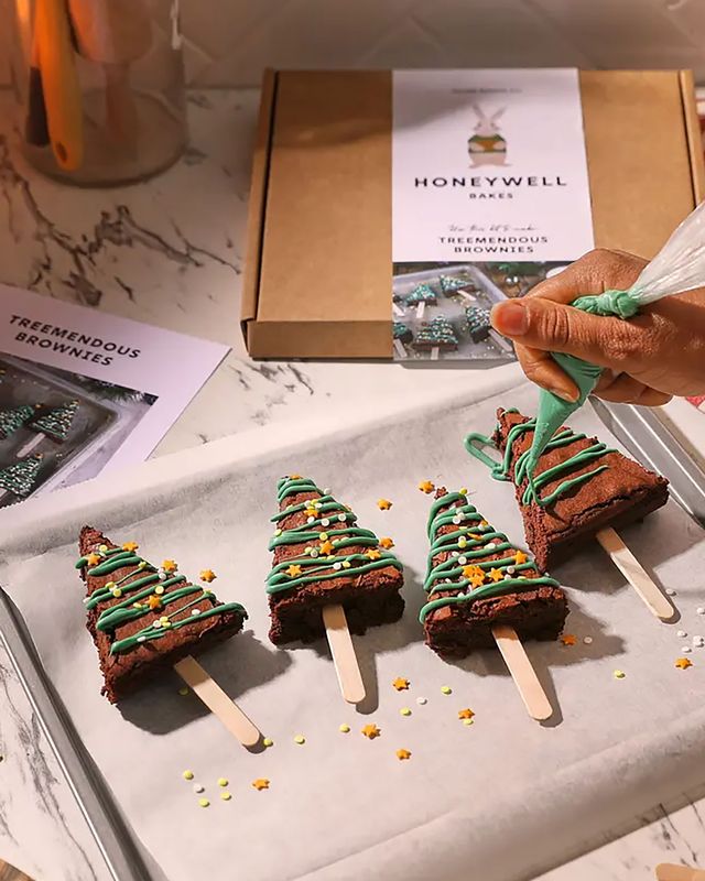 Festive brownie baking kit Christmas letterbox gift from Bloom & Wild